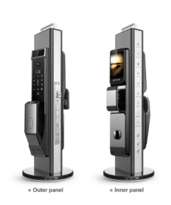 Alternative view of XW04 smart door lock with face recognition and intercom for wooden doors | Fingerprint unlocking – advanced security